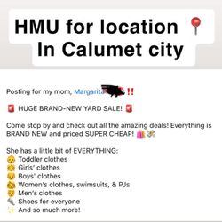 Yard sale In Calumet City 