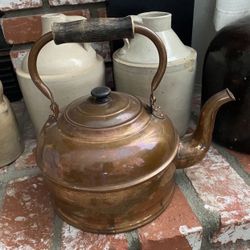 Large Copper Tea Kettle 