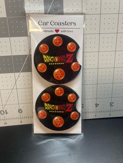 Dragon Ball Z Car Coasters Set of 2