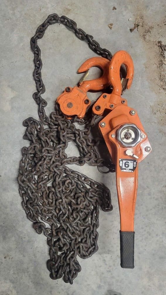 6 Ton 20 Foot Chain Come Alongs