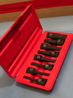 NEIKO Tools 1/2 in. Drive Metric Impact Allen-Bit Socket Set (8-Piece)