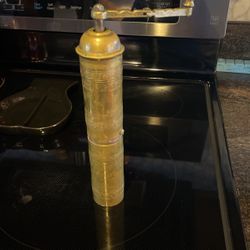 Antique Brass Frugal Gourmet Spice Grinder In Working Order