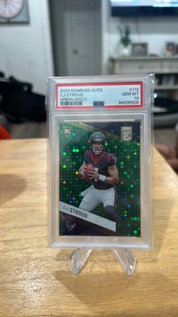 CJ Stroud 2023 Donruss Elite Green Disco Rookie PSA 10