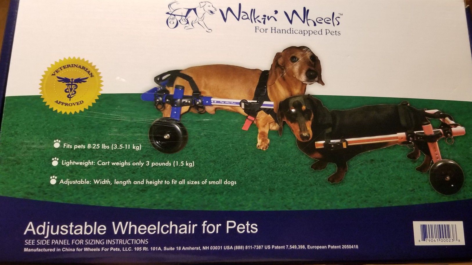 Wheel chair for small dogs 8-25lb