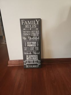 Wall Sign Family Rules 