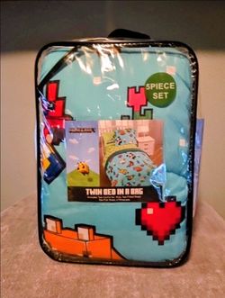 MINECRAFT Twin Bed Set 5 piece