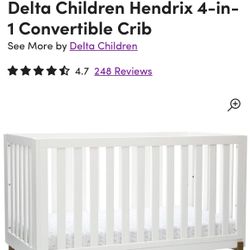 Crib/ Toddler Bed And Mattress 
