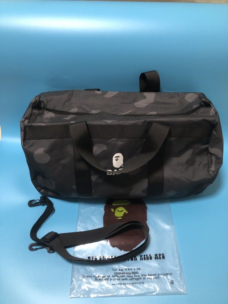 Bape Black Camo Travel Bag