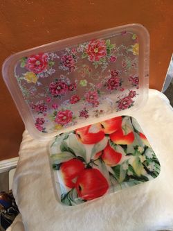 Two Serving Tray Platters