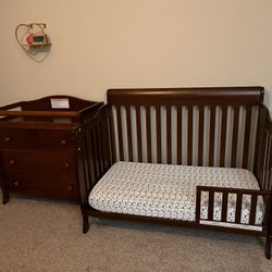 Walnut Colored Baby Room furniture Set