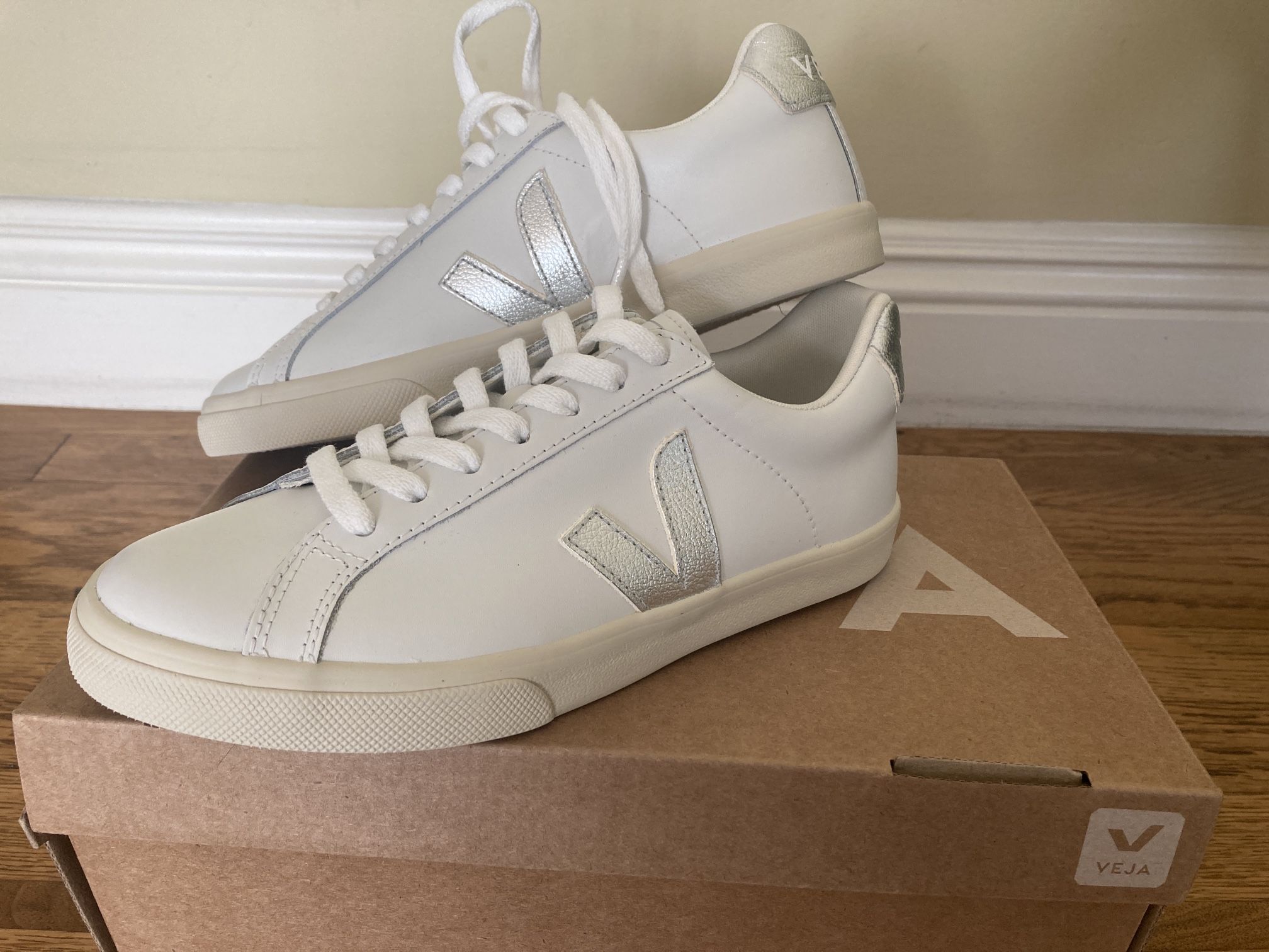 New Veja Leather Sneakers