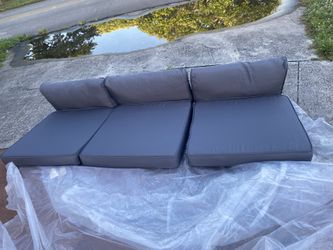 3 Pair Outdoor Cushions For Chairs Or Sofa