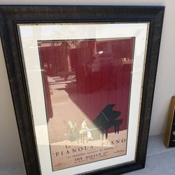 Large Piano Decorative Wall Art