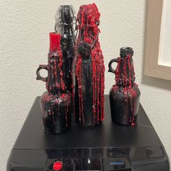 Halloween Bottle Candles