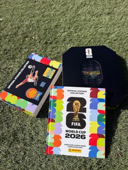 Panini 2026 World Cup album hard cover with stadium box