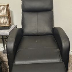 Black Leather Recliner