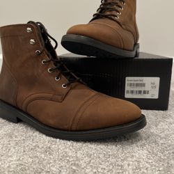 Thursday Boot Co Captain Cap Toe Weatherproof Leather Boot- Arizona Adobe