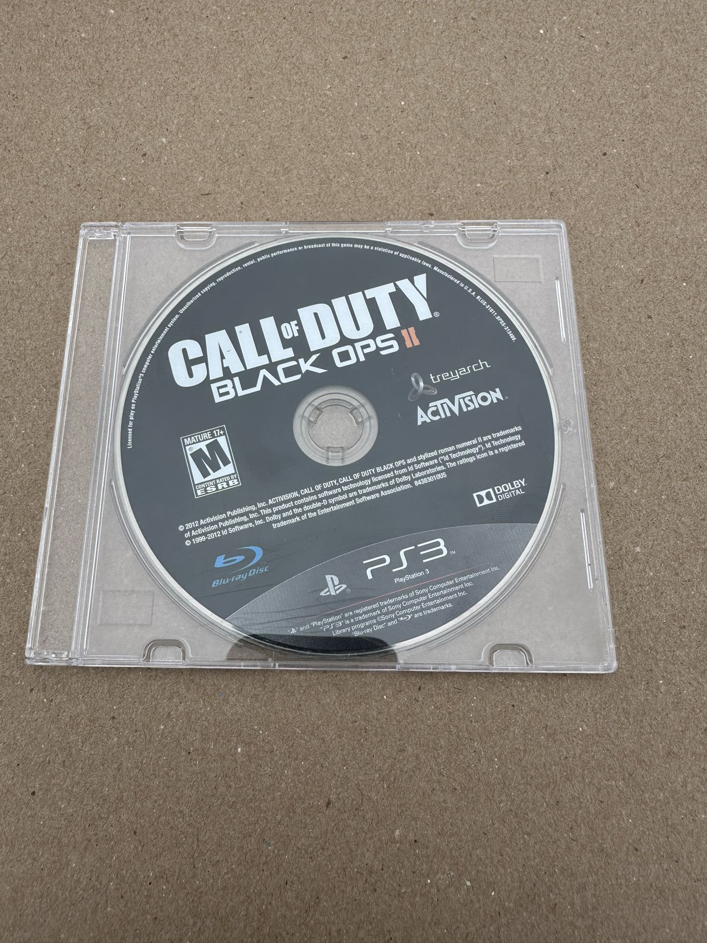 PS3 Call Of Duty Black Ops 2