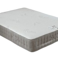 King Size Bamboo Mattress Split Box Springs & Bed Frame Optional 