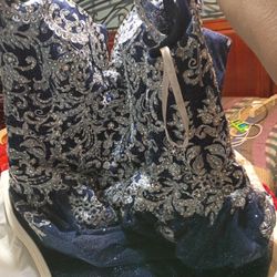 Royal Blue Quinsenera Dress