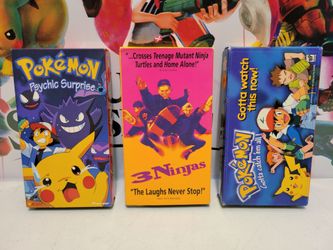 Retro VHS Toy R Us Pokémon 3 Ninjas Psychic Surprise Gengar Movies