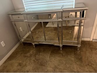 Sideboard Console Buffet - Stunning Glam Mirrored Buffet