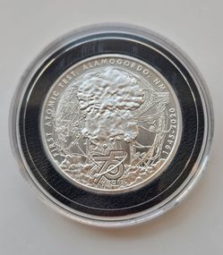 75th Anniversary 1st Atomic Test Alamogordo N.M 2oz .999 Fine Silver Round