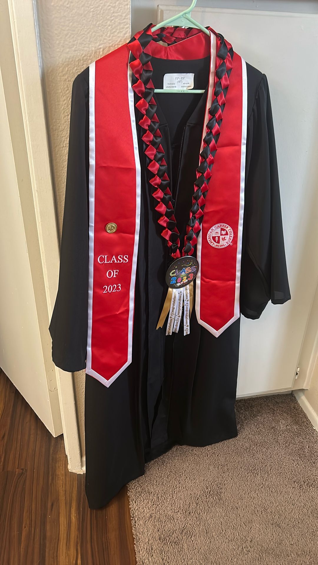 Graduation Gown No Cap Black