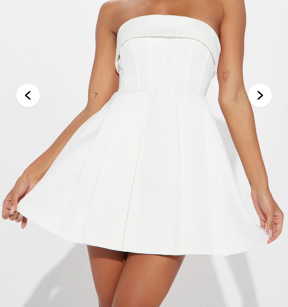 Darling Mini Dress White