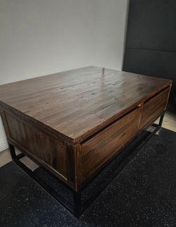 Real Wood Center Table with 4 drawers!