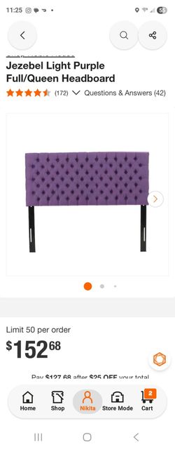 Full/queen headboard