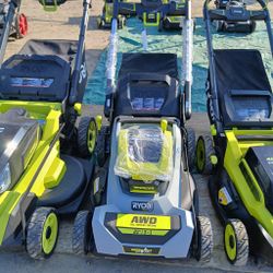 RYOBI
40V HP Brushless Whisper Series 21. in Walk Behind Self-Propelled All Wheel Drive Mower - (1) 6.0 Ah Batteries & Charger