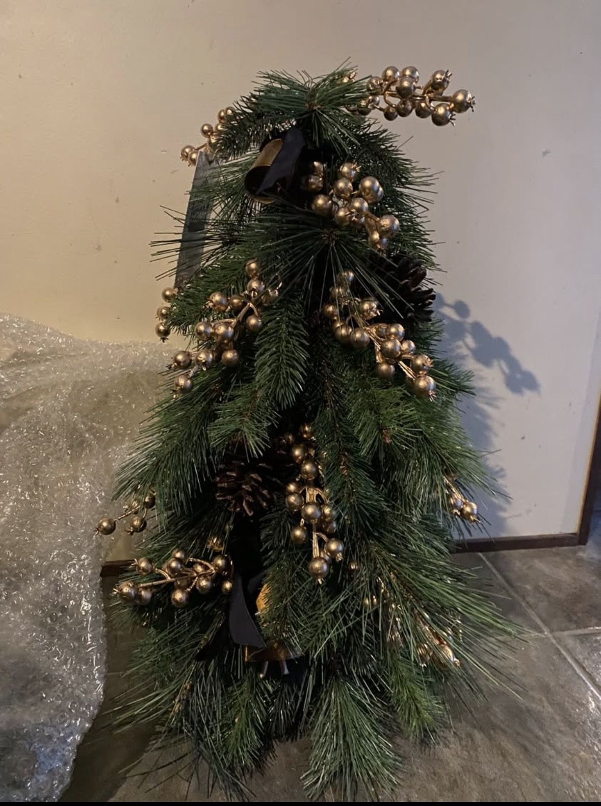 23x11 HGTV Home Collection Decorative Pine Topiary