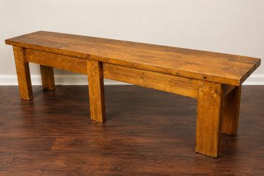 Wooden bench