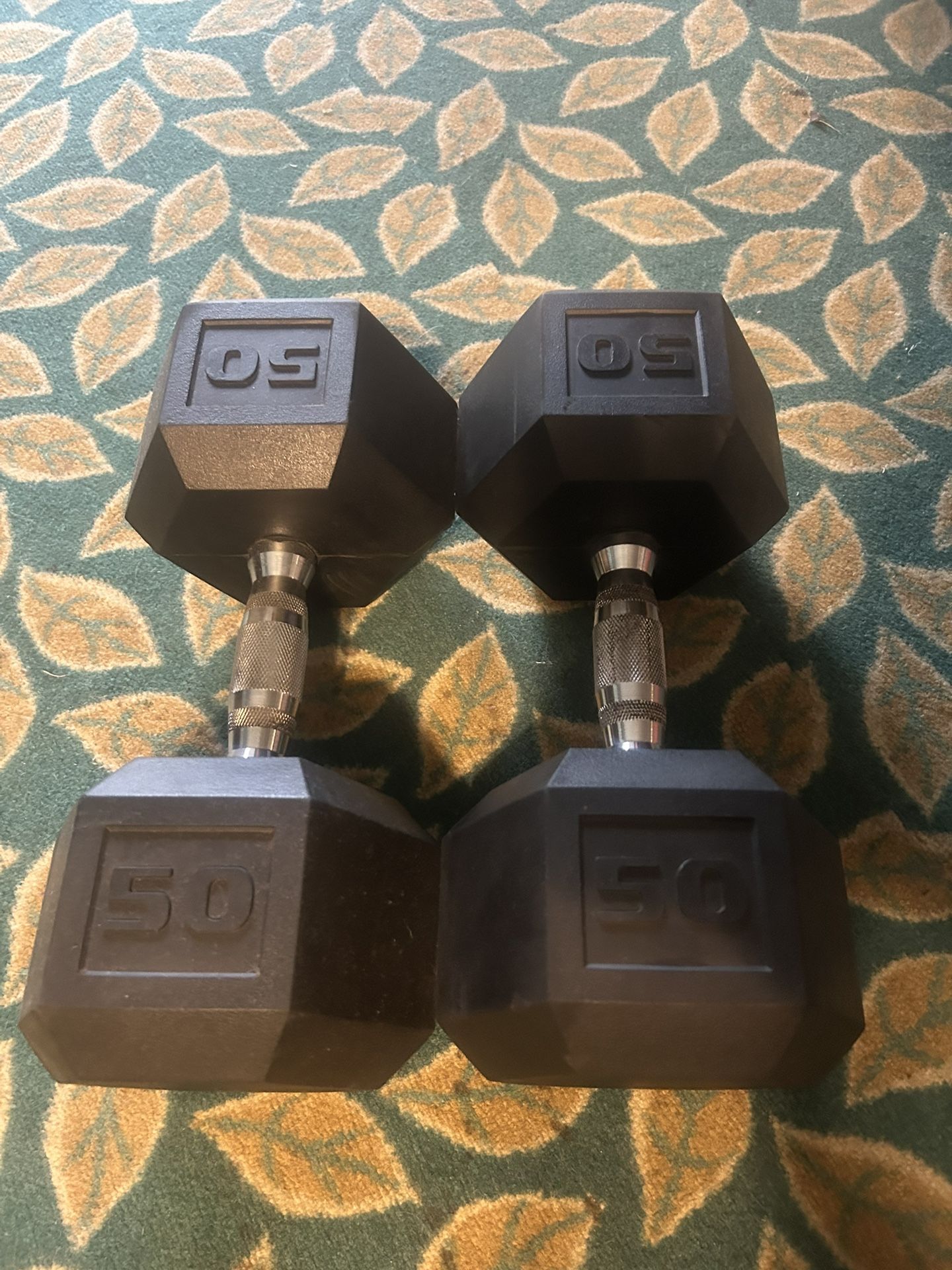 2x 50 lbs Dumbbells