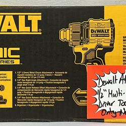 Dewalt Atomic 20V Max 1/2” Multi-Head Drill Driver Tool Only New 