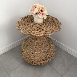 Natural Rattan Side Tables 