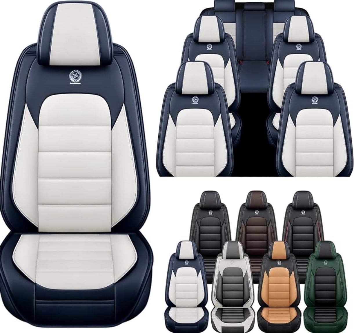 Car Seat Covers for Hyundai Palisade 2016-2025| 7 Seat Car Seat Cover | No-Slip Waterproof Breathable Faux Leather