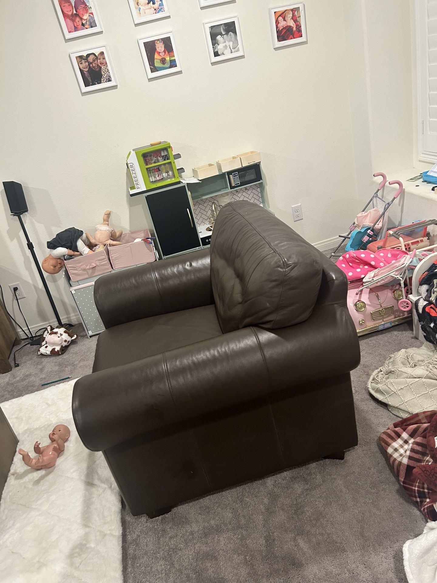 Nice Leather Brown Chair