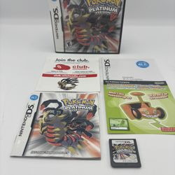 Pokemon: Platinum Version (Nintendo DS, 2009) 100% Authentic Complete CIB Manual