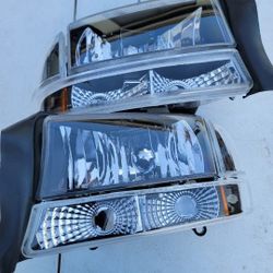 98-03 Dodge Durango 97-04 Dakota Headlights Luces Calaveras Micas Faros Focos Faroles Headlamps 