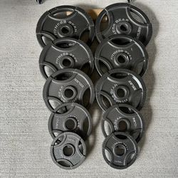 FITNESS GEAR Olympic Barbell Grip Weight Plates $270   