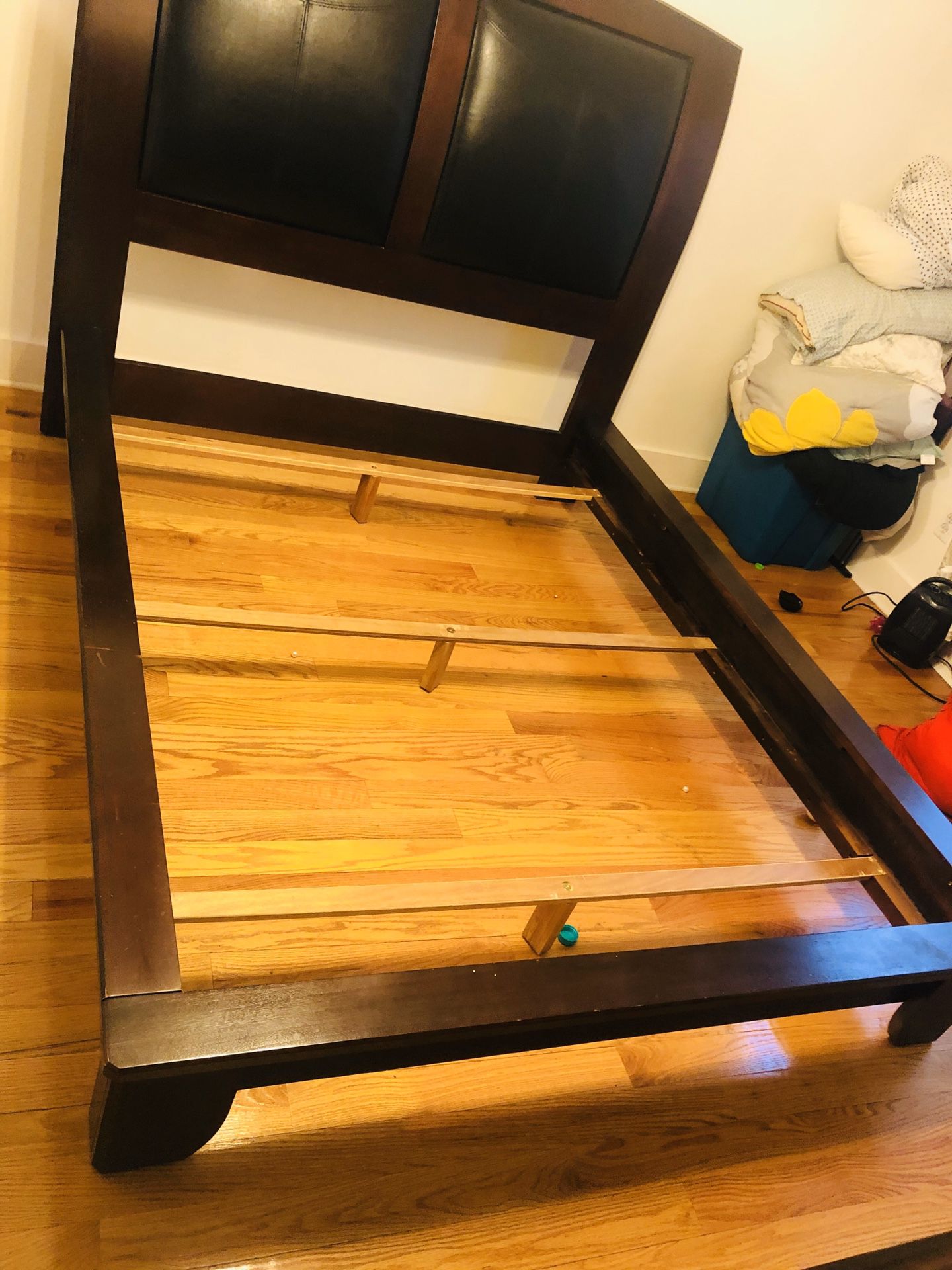 Brown Queen size bed (frame only)