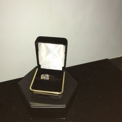 33301-1 14KYG MEN’S ROUND CENTER DIAMOND RING 