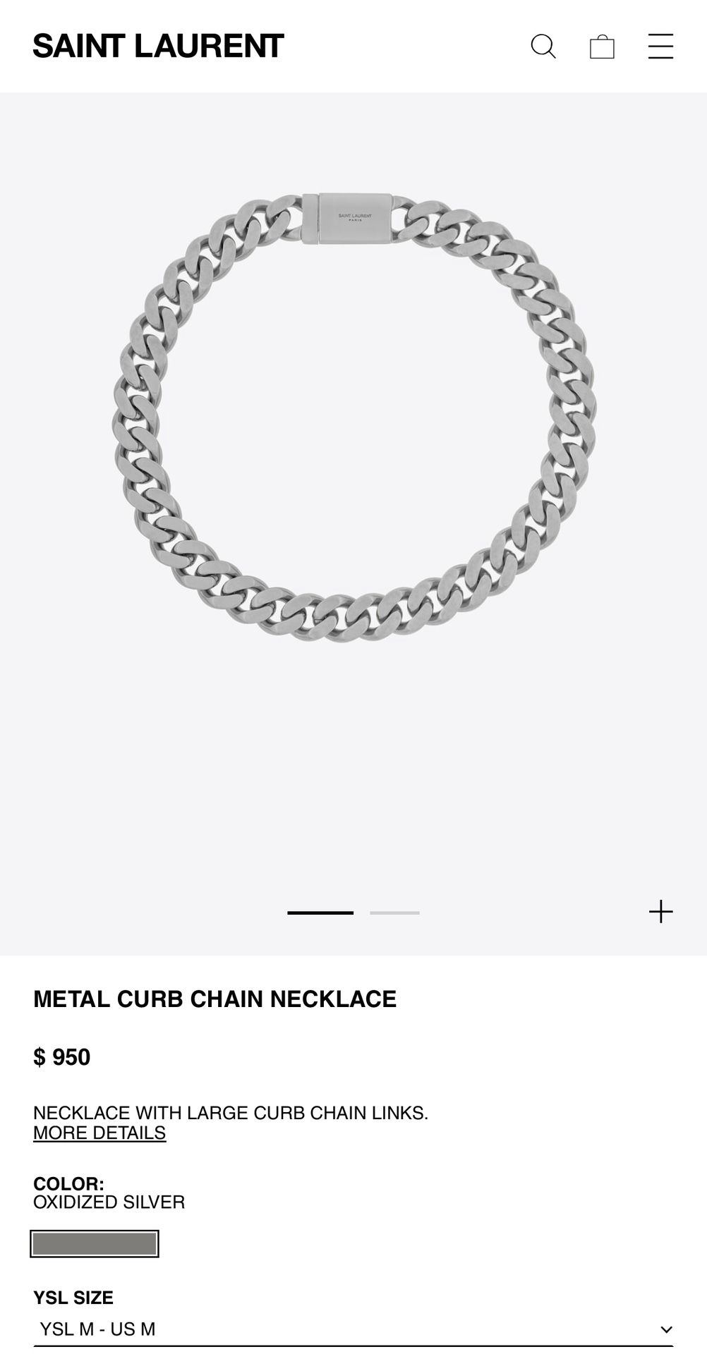 YSL CUBAN LINK CHAIN - Main Image