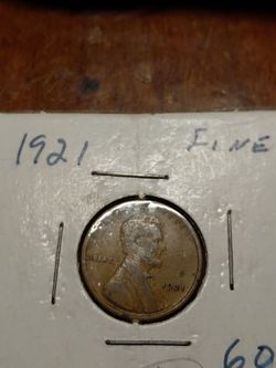 1921 Lincoln Wheat Penny Fine Grade