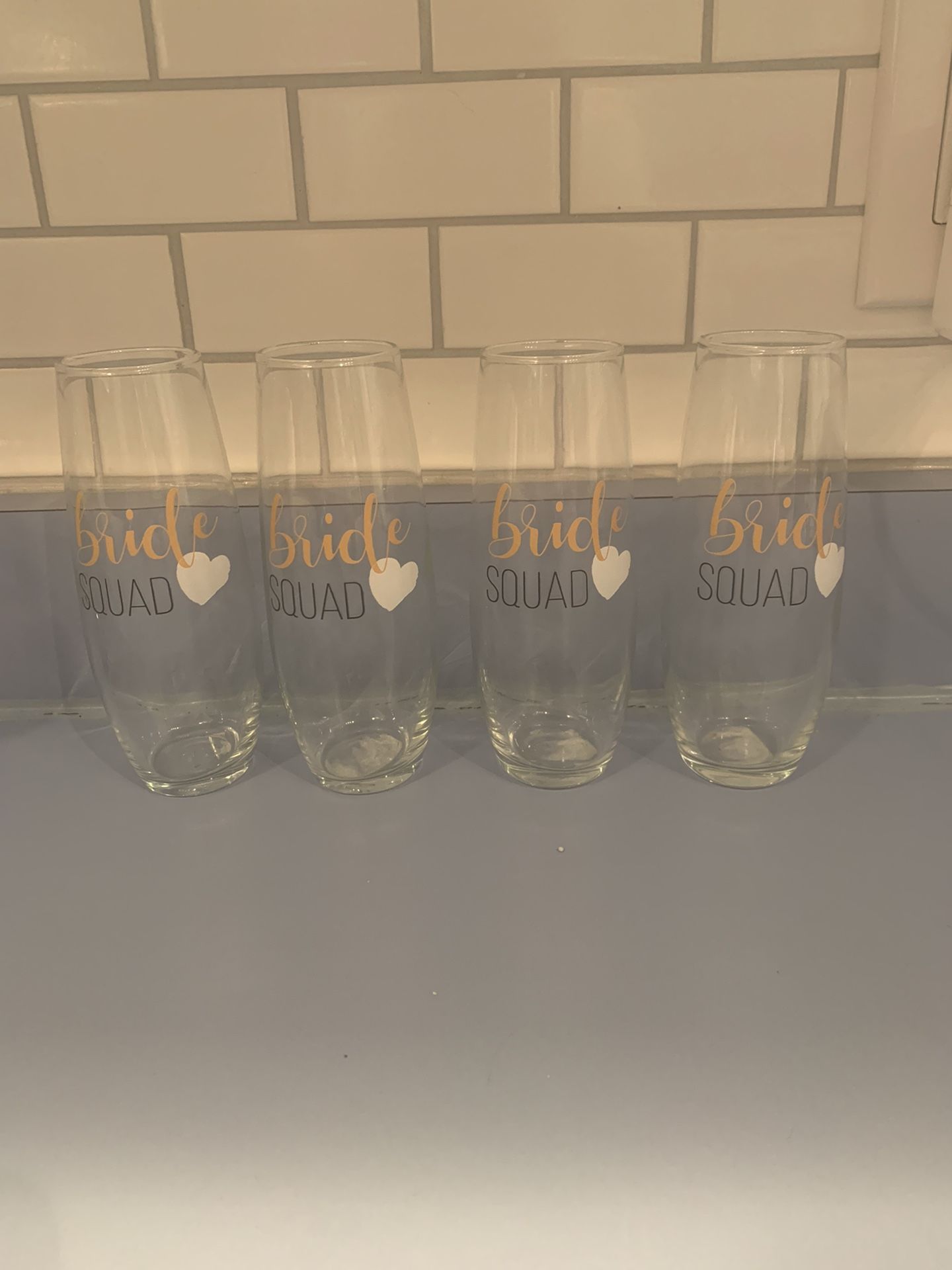 Bride Squad Champagne Glasses