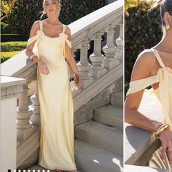 Bridesmaid Dress Yellow Mumu Brand 