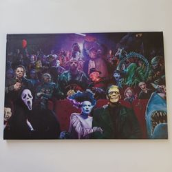 Horror Movies Poster Canvas 12" x 18"