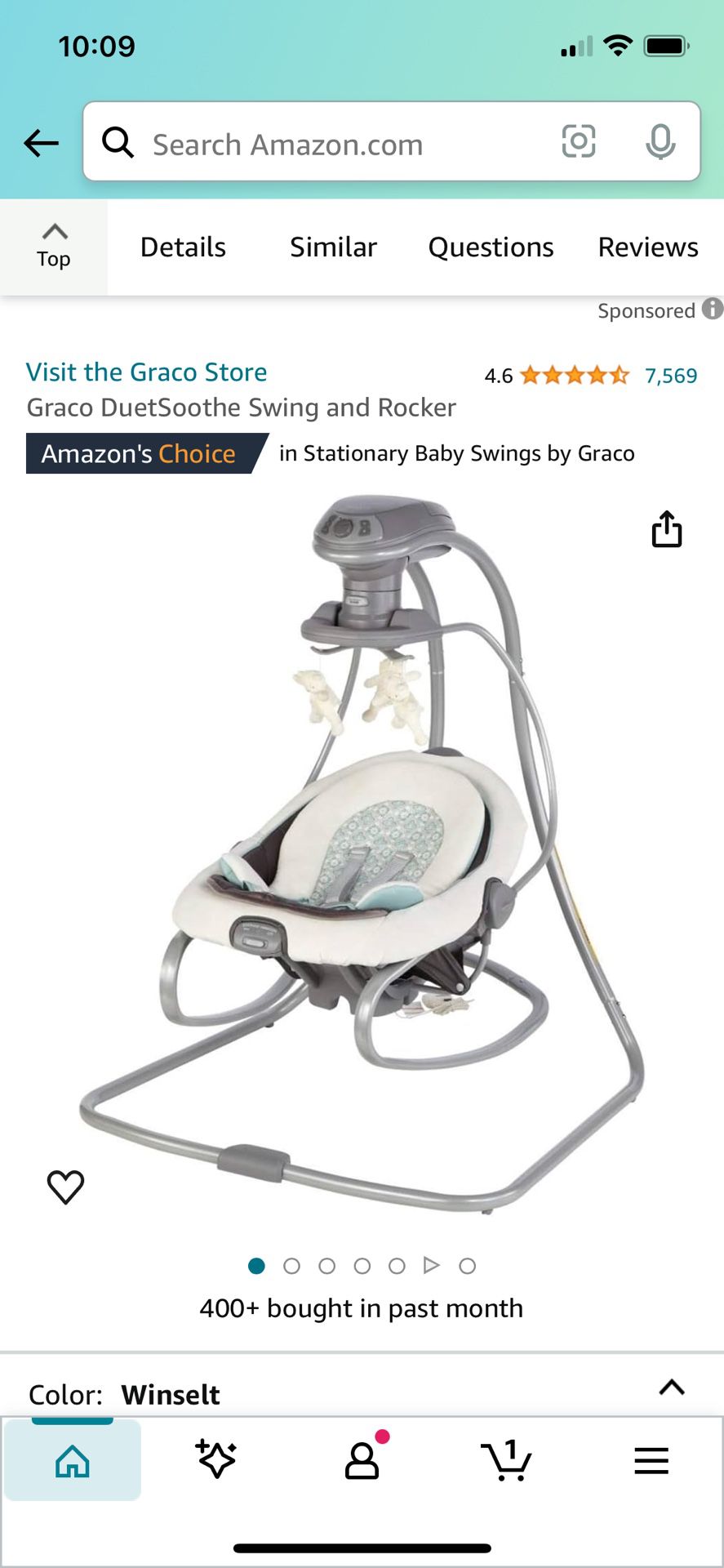 Graco Duet Soothe Swing And Rocker 